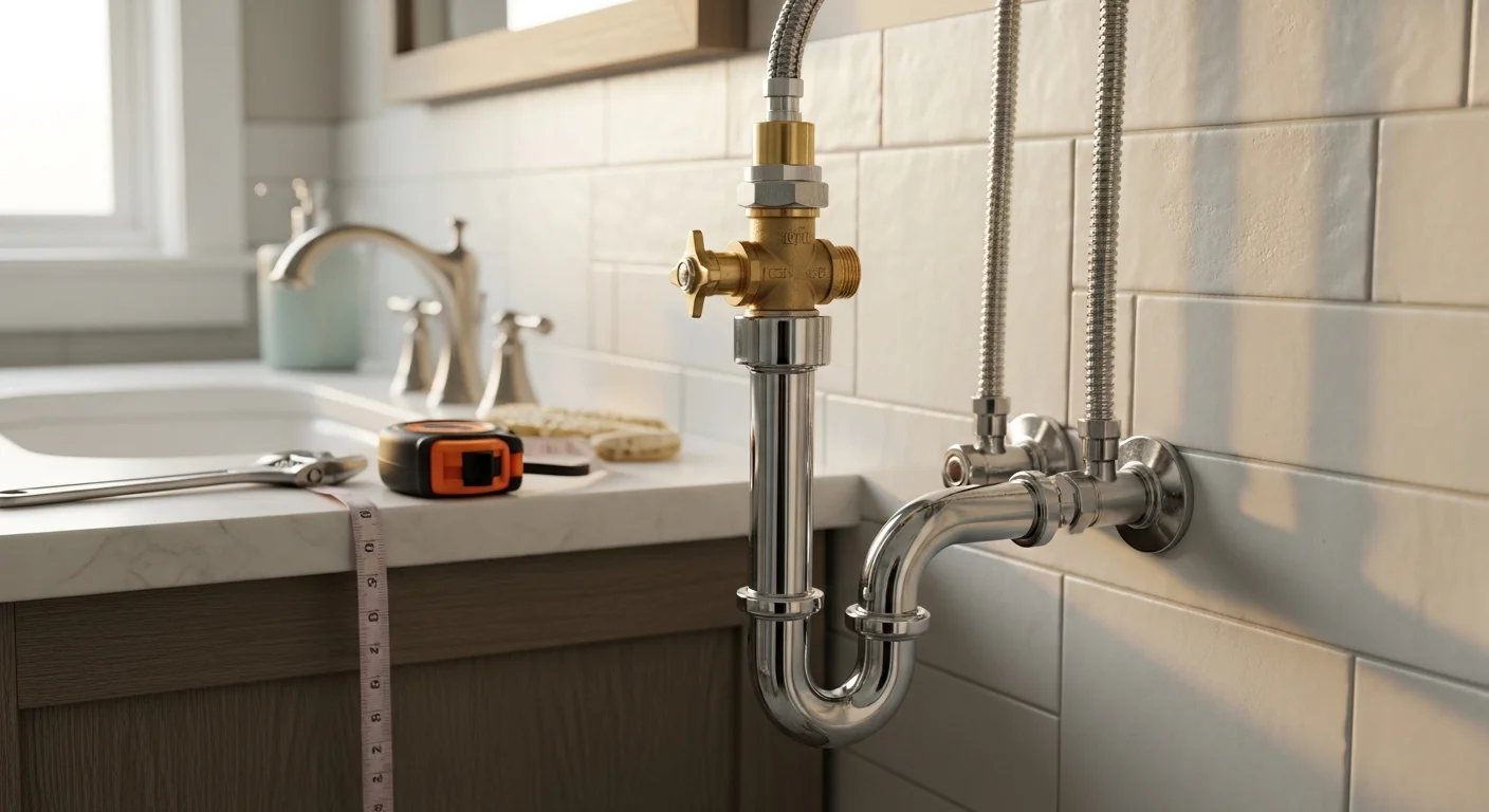 Plumber performing maintenance on rental property plumbing
