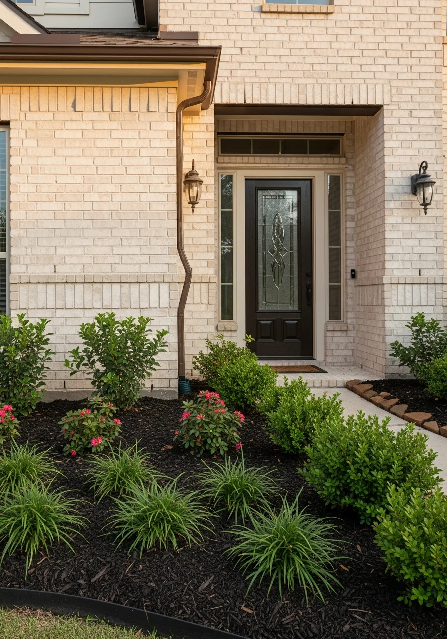 Close-up of a Webster home exterior showing quality craftsmanship and local architectural style.